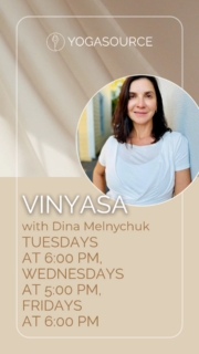 We're excited to add two more chances each week to practice with Dina Melnychuk. You can now join her on Tuesdays at 6:00 pm, Wednesdays at 5:00 pm, and Fridays at 6:00 pm for Vinyasa classes that will leave you feeling stronger, lighter, and more connected.

#yogasourcepaloalto #yoga #selfcare #wellness #healthylifestyle #wellandgood #follow #fyp